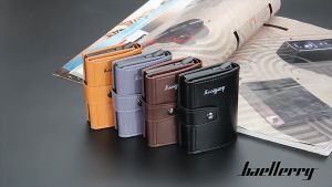 🔥ส่งไวจากไทย🔥P278 Baellerry Rfid กระเป๋าสตางค์หนัง ใส่บัตรเครดิต กันขโมย ขนาดเล็ก แบบบาง กระเป๋าใส่บัตร Card holder กระเป๋าสตางค์วินเทจ