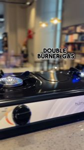 Hulmers (SIRIM Certified) Dapur Gas Pembakar Keluli Tahan Karat Salutan Hitam | Dual Burner Stainless Steel Black Coated Gas Stove
