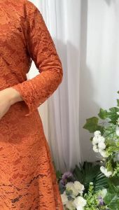 Setelan kebaya long tunik umbrella - kebaya modern - baju bahan brukat terlaris - outfit kekinian - pakaian kondangan wisuda pesta akad nikah