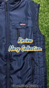WELZICK - Rompi Vest Pria Wanita Casual Parasut Outdoor RGN02 Navy