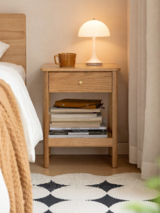WEISHA | Modern Minimalist Solid Wood Nightstand