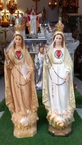 Tượng Đức Mẹ Fatima gắn triều thiên 1 mét chất liệu composite - tượng Mẹ Fatima công giáo