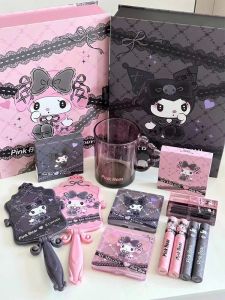 PinkBear Collaborative Limited Edition Lipstick Gloss Dewy Lip Mud Eye Shadow Beauty Gift Box Easy to Color Enhance Color Long Lasting