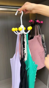 Rotating Six Claw Hook Clothes And Underwear Storage Hook Multi Functional Required Home Organization Hook