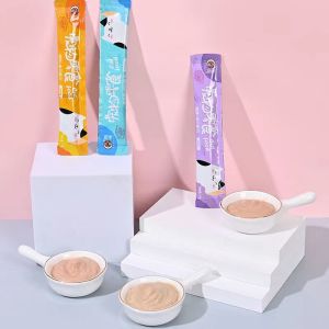 Cat Food B1T1 Free Cat Snack Treats 15g Cat Strip Fresh Wet Food Pack Liquid Nutrition Cats Big Kittens
