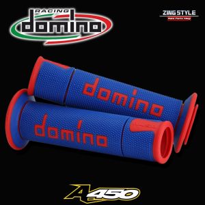 ปลอกแฮนด์Domino รุ่น A450 แท้ MADE IN ITALY ปลอกแฮนด์โดมิโน นุ่มสบาย ติดมือ ไม่ลื่น DominoA450