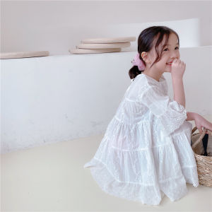 ชุดฤดูร้อนแบบใหม่23ชุดเดรสปักลายผ้าฝ้ายแท้สไตล์โมริสำหรับเด็กหญิงชุดเดรสเจ้าหญิงสไตล์ตะวันตกสำหรับเด็กหญิงชุดเดรสแขนชายลูกไม้แบบบาง