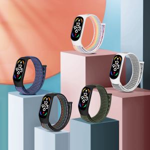 Nylon Loop for xiaomi Mi Band 8 Bracelet SmartWatch Wristband Correa Replacement sport pulsera watchband for Miband 8 NFC Strap
