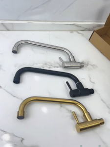 304 stainless steel kitchen faucet into the wall single cold sink sink faucet