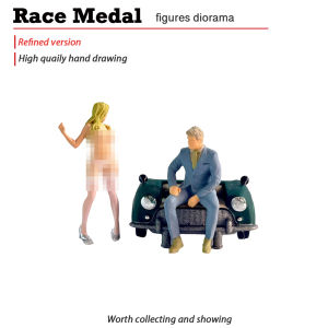 Đồ Chơi Mô Hình Xe Hơi Nam Ngồi Quần Áo Lụa Nữ Sinh Viên Bộ Sưu Tập Nghệ Thuật Micro Art Đồ Chơi Cặp Đôi Quà Tặng