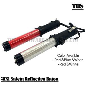 [SG SELLER] SAFETY REFLECTIVE BATON Signal LED Fire Traffic Police Road Control Warning Light Stick Tube （12inch-300mm Length）