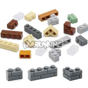 Marumine MOC Bricks 1x4 1x2 Wall Cube 15533 98283 2357 Houses Building Blocks Accessories Assembles Particles Compatible DIY Toy