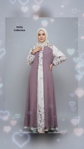 Gamis Ceruti Anindya Motif Bunga Terbaru