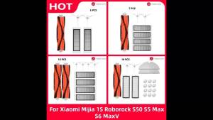 Roborock | For Xiaomi Mijia 1s 1st Roborock S50 S5 Max S6 MaxV S6 Pure Hepa Filter Mop Cloth Main Brush Robot Vacuum Cleaner Accessories