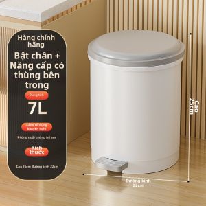 HANSHILIUJIA | Thùng Rác Dung Lượng Lớn Có Đạp Chân Mới