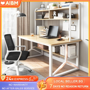 AIBM 120cm Computer Table with Book Shelf Study Desk Writing Desk Home Office Table 电脑桌