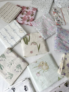 Pure Cotton Floral Cartoon Bed Sheet for Double Bed Students Dormitory 0.9m Single Bed Can Match Pillowcase