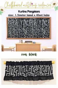 School Chalkboard Curtain For School class room  Valancer Curtain  For Classroom