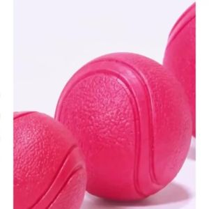 Solid Rubber Pet Toy Ball 5/6/7/8CM Bite Resistant Elastic Chew Ball Dog Cat Teeth Cleaning Toy Interactive Training Play Supply