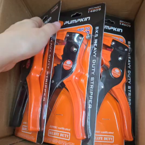 Pumpkin 14609 คีมตัด คีมปอกสายไฟ อัตโนมัติ ปอกสายไฟ คีมตัดสายไฟ 0.5-6 sq.mm. ใช้งานง่าย พกพาสะดวก แข็งแรง ทนทาน ของแท้ 100%