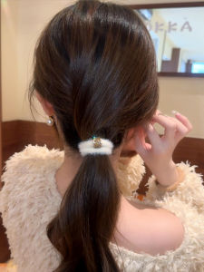 Accessible Luxury Maillard Hair Bands 2023 New Arrival French Retro Sweet Stuffed Fall and Winter South Korea Fancy Hairtie