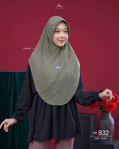 New jilbab hijab kerudung bergo Jersey instan dewasa wanita ibu variasi lise pyet arrafi AR 832 terbaru terlaris viral kekinian ootd best seller idul fitri promo murah kondangan jalan lebaran idul fitri 2024 daily simple murah adem gratis ongkir COD