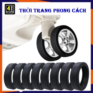 SET 10 Vỏ Bọc Bánh Xe Vali Silicone Giảm Tiếng Ồn  Chống Mòn Tiện Ích - Bọc Cao Su Bảo Vệ Bánh Xe Giảm Trầy Xước Nền Nhà Tiện Dụng