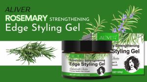 Aliver Rosemary Edge Styling Gel For Men Women Biotin Strengthening Shiny Smooth Hairstyle