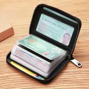 Anti-magnetic Leather Card Case Ultra-thin Multi-card Capacity