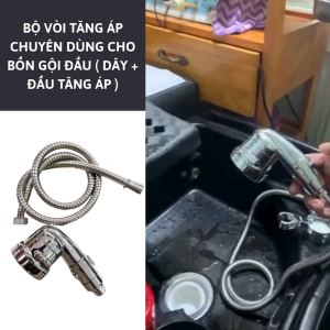 Vòi Tăng Áp Chuyên Dùng Cho Bồn Gội Đầu ( DÂY + ĐẦU TĂNG ÁP ) chuyên dùng cho tiệm tóc salon tóc .