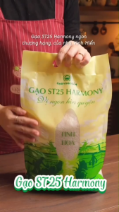 Gạo ST25 Harmony Vinh Hiển 5KG - Dẻo mềm thơm ngon cao cấp - Vị ngon hòa quyện