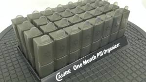 Monthly Pill Organizer 2 Times a Day: CAidRE 30 Day Pill Organizer