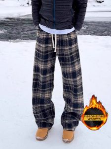 OUMULONG | Fleece Lined Thicker Mens Pants