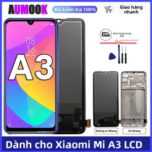 AUMOOK | Màn Hình AMOLED Cho Xiaomi Mi A3 CC9E Có Khung Màn Hình Cảm Ứng LCD Thay Thế Màn Hình Điện Dung Độ Phân Giải Cao Cho Các Mẫu M1906F9SH/SI