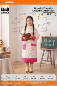 WANSLO | Childrens School Raincoat with Backpack Slot