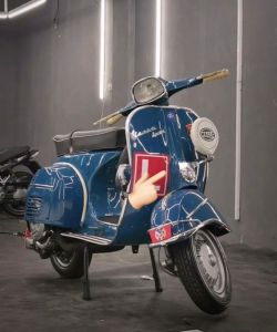 Bracket breket dudukan lampu depan vespa super sprint bajaj vbb dsb sayap foglamp bilet moods dsb bagus detail original hitam blackcoating grosir eceran