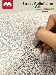 MAIMITONG | Anti-Stress Sketch Book Simple Cartoon Doodle