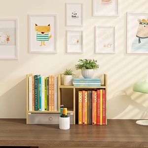 Desk Small Bookshelf Shelf Telescopic Shelf Computer Desk Desktop Shelf Portable Multipurpose Table top rack 桌面书架