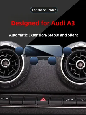 Universal Car Phone Holder for Audi A3 14-20 Models Navigation Mount Stable Gravity Clamp Design Premium Modern Style