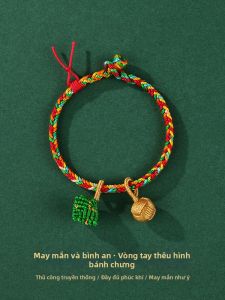 DIY Handmade Braided Zongzi-shaped Colorful Bracelet Universal