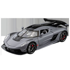 【RUM】1:22 Scale Koenigsegg Jesko Alloy Car Model Light & Sound Effect Diecast Car Toys for Boys Birthday Gift Kids Toys Car Collection