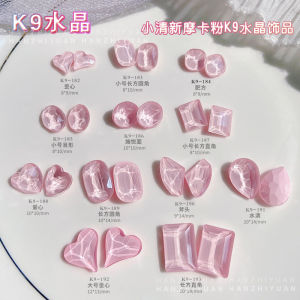 K9 Diamond Nail Ornament Rosy Pointed Bottom Crooked Heart Diamond Mocha Heart Water Drops Shaped Diamond Mesh Red Best Selling Great Diamond