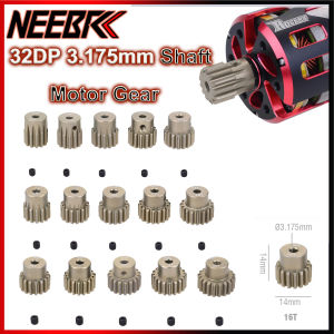 32DP 3.175mm Motor Gear 12T 13T 14T 15T 16T 17T 18T 19T 20T Metal Pinion for 1/10 RC Car Wltoys HSP Brushed Brushless Motor