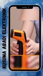 Pengiriman Cepat SMARTSENSOR Thermometer Laser Infrared Non Contact GM320 / termometer suhu badan digital ruangan mesin motor mobil udara minyak goreng tembak