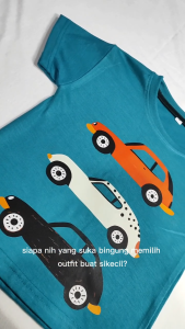 Code8 - Baju Kaos Distro Atasan Anak Laki Laki Karakter Mobil Transportasi Keren Umur 1 - 10 Tahun