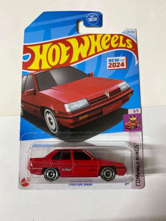HOT WHEELS PROTON SAGA 2024 Red | Lazada