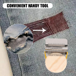 Knitting Tools Small Frame Small Loom Hand Tapestry Wood Loom Weaving Frame Darning Machine For Mending Clothes and Jeans