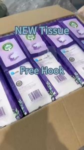 【5 Packs】 Carina Wall Hanging Tissue 4-Ply 1000 sheets soft deluxe facial tissue