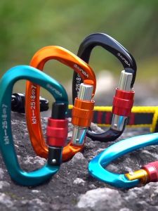 VgoNature 25KN Carabiner D Shape Screw Gate Lock Buckle Aircraft Aluminium Alloy Rock Climbing Outdoor Equipment