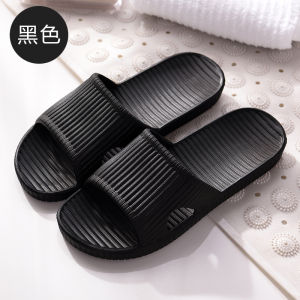 Summer Indoor Home Bathroom Anti-Slip Soft Bottom Couple Silent EVA Slip-On Shoes Men Women Bath Slippers Comfortable Flip Flops